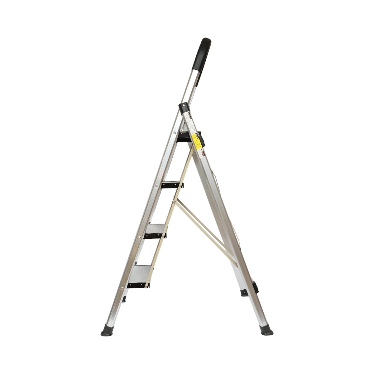 Scara aluminiu pliabila, 4 trepte antiderapante, inaltime 143cm, sarcina maxima 150Kg Crownman